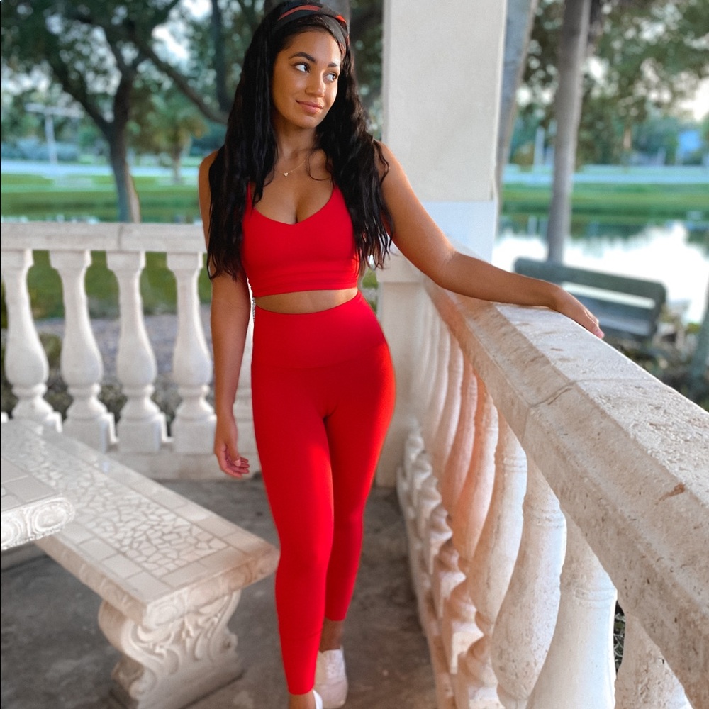 Red Activewear Set Lorna Jane